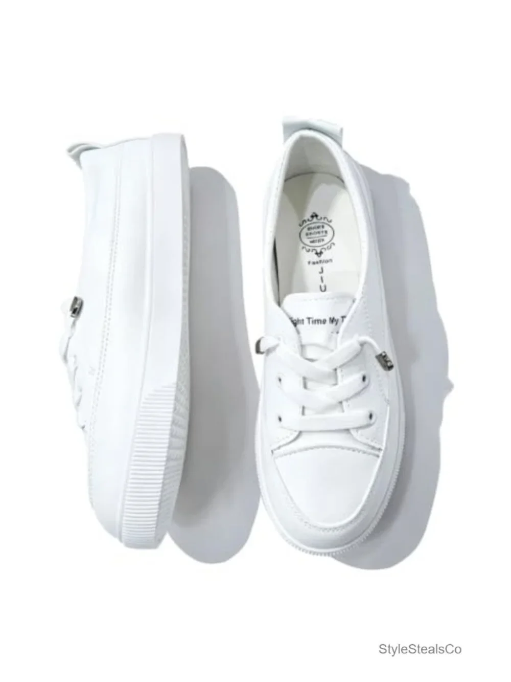 Women's Slip On PU Leather Casual Sneakers Water Resistant Walking Shoes